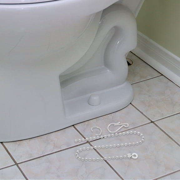 Hemobllo 6-Pack Stainless Steel Toilet Flapper Chains for Outdoor Use, Plated Finish with Easy Installation