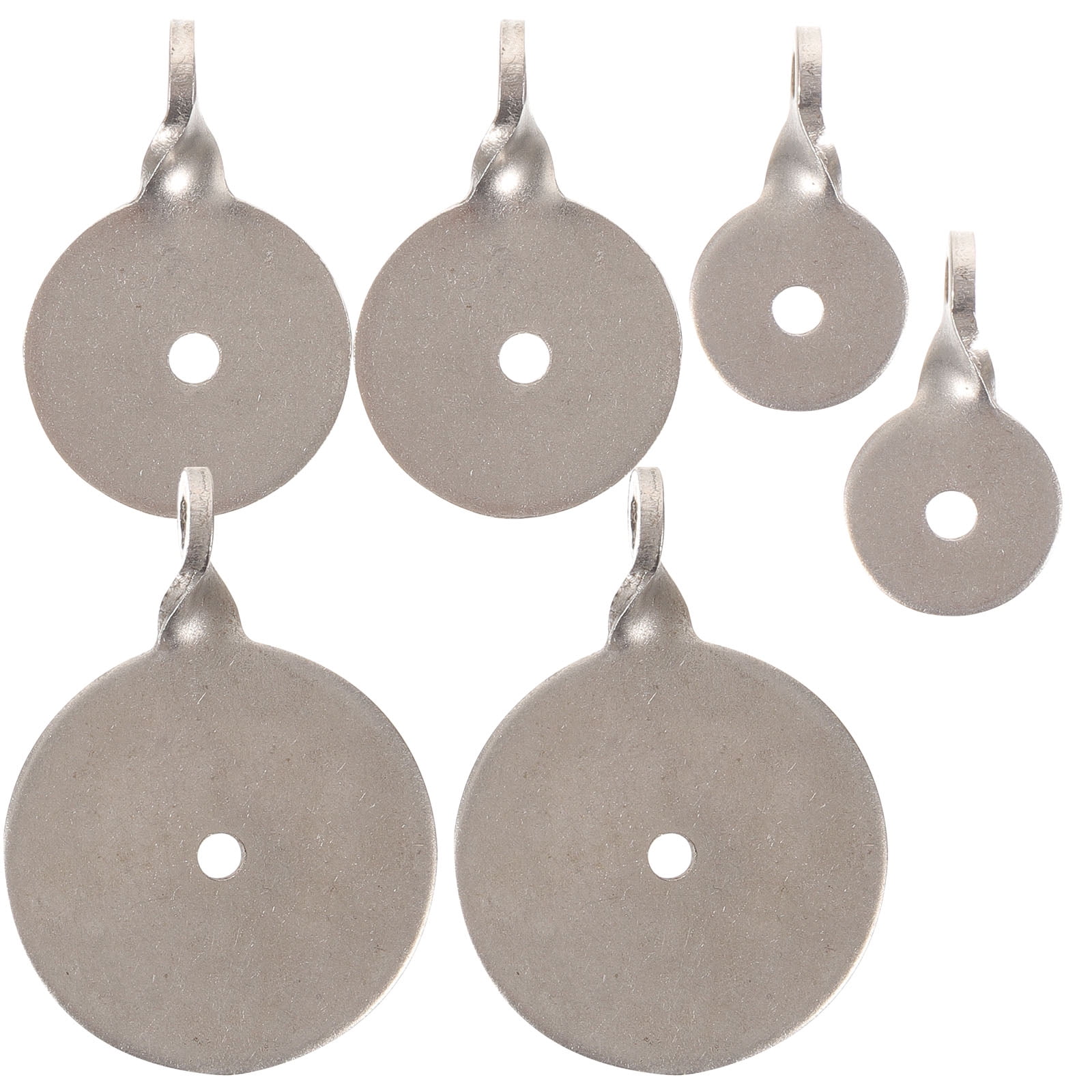 Hemobllo 6pcs Steel Gong Target Hanger Archery Target Stainless Steel Circular Outdoor Shooting