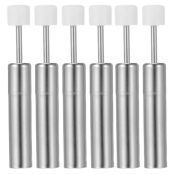 Hemobllo 6pcs Universal Trash Can Lid Piston Replacement Silver Trash Can Slow Closing Damper for Office