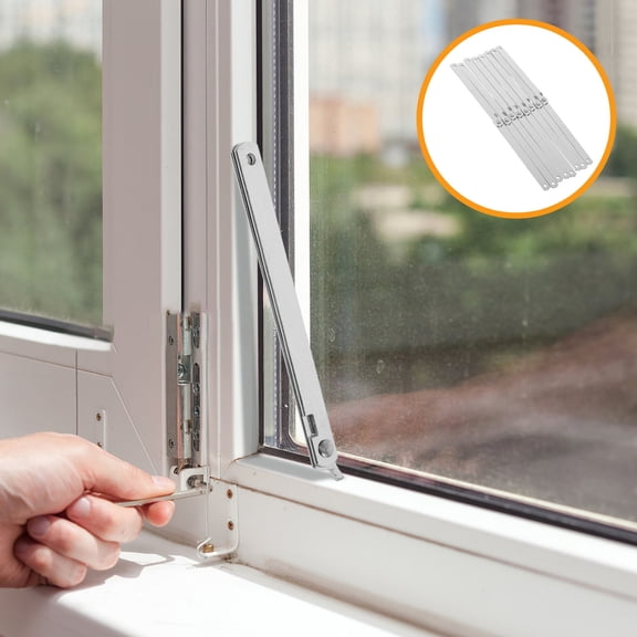 Hemobllo Iron Cabinet Telescopic Support Rods with Foldable Pull Handles for Doors and