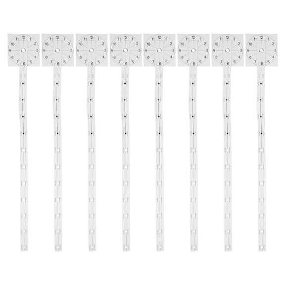 Hemobllo 8pcs DIY Clock Assembly Ruler Paper Tool for Precise Measurement in Living Room Office Bedroom