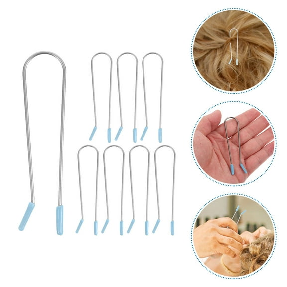 Hemobllo 8Pcs Sky Blue Hair Curler Clips Hot Roller Securing Clamps Reliable Comfortable Design