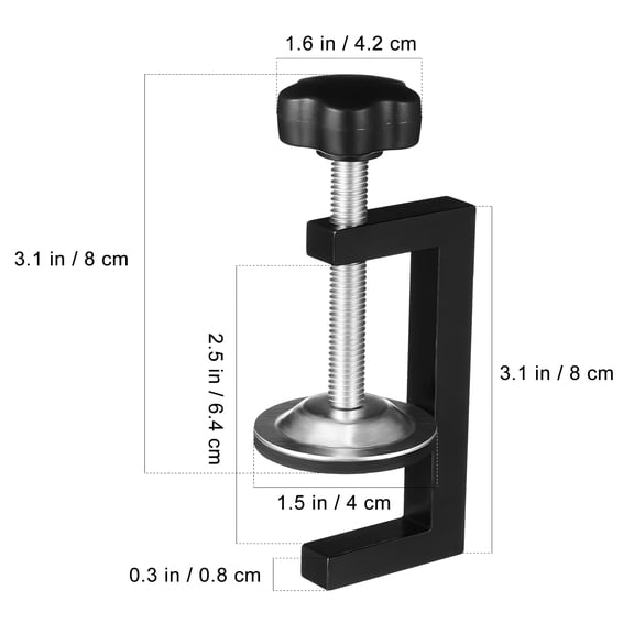 Hemobllo 2-Pack Aluminium Alloy G Clamp Set Clamping for Heavy Duty and Precision Holding