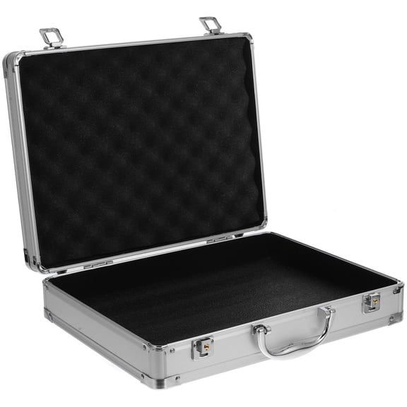 Hemobllo Portable Aluminum Toolbox with Handle, Storage Organizer Case for Home, Office, Travel and Tool Storage