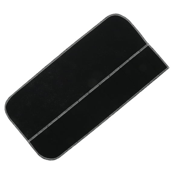 Hemobllo Silverware Organizer Roll Dustproof Black Felt 1Set