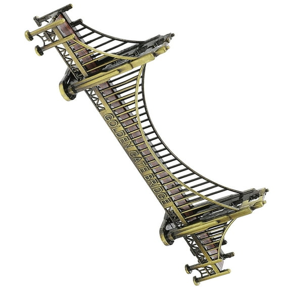 Hemobllo Bridge Architecture Decor Antique Bronze Model for Architecture Enthusiasts 1Pack