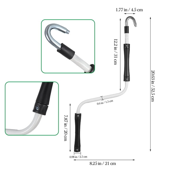 Hemobllo Retractable Awning Crank Handle Tool, Rain , 1 Piece, Assorted Colors for Easy