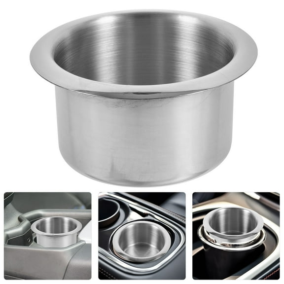 Hemobllo Stainless Steel Cup Holder Insert for Sofa Car with Anti Spill Multifunctional Design