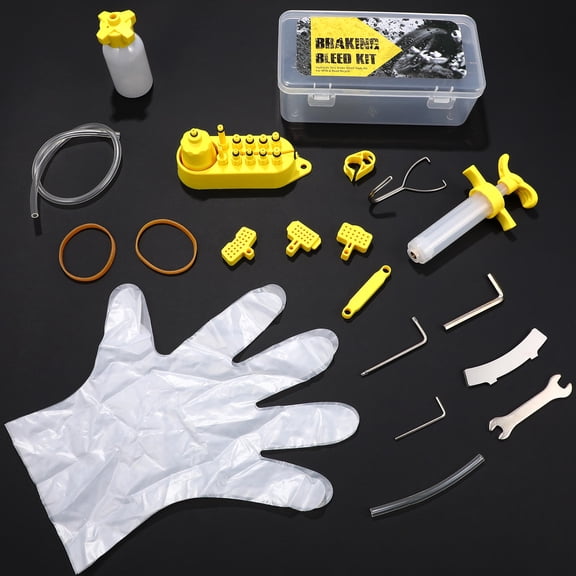 Hemobllo Assorted Color Bicycle Brake Bleeding Kit with Joints and Wrenches for Hydraulic Brakes