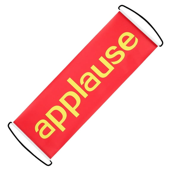 Hemobllo Red Party Applause Sign Retractable Banner for Birthday and Bachelorette Parties