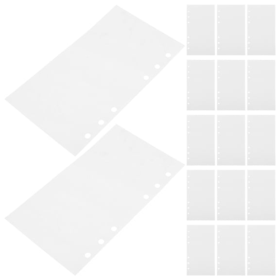 Hemobllo White A6 Double Side Release Paper Sheets for Sticker Collecting Binder Reusable Inserts