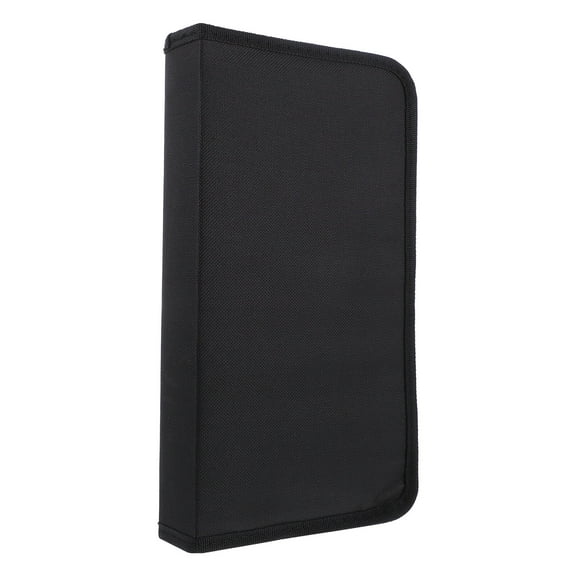 Hemobllo Black Cd Protector Case with Sleeves for Disc Storage and Home Organization