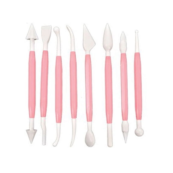 Hemobllo 8-Piece Fondant Cake Decorating Tools Set for Professional Bakers and Home Baking Enthusiasts