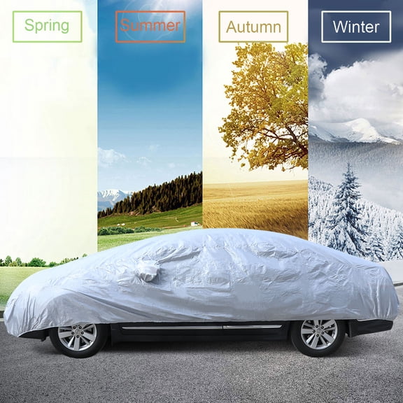 Hemobllo Universal Car Nylon Vehicle Protector Weather Resistant 1 Piece Auto Exterior Shield