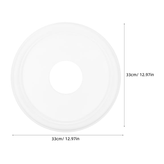 Hemobllo White Farmhouse Style Ceiling Medallion Replacement Plate for Fan and Light Fixture Decor