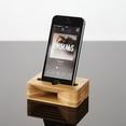 thumbnail image 1 of Hemobllo Sound Amplifier for Phone Wood Mobile Phone Holder Beige Bamboo 1Pcs for Dining Room, 1 of 8