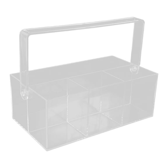 Hemobllo Transparent Plastic Cutlery Holder Box for Fork Spoon Storage Multipurpose Utensil Organizer