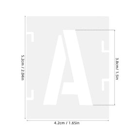 Hemobllo Letter Stencils Sturdy and Reliable 1Set 1.5Inch Letters