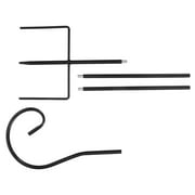 Hemobllo Black Shepherd Hook Garden Hook for Hanging Plants and Decorations, Metal, 1 Piece