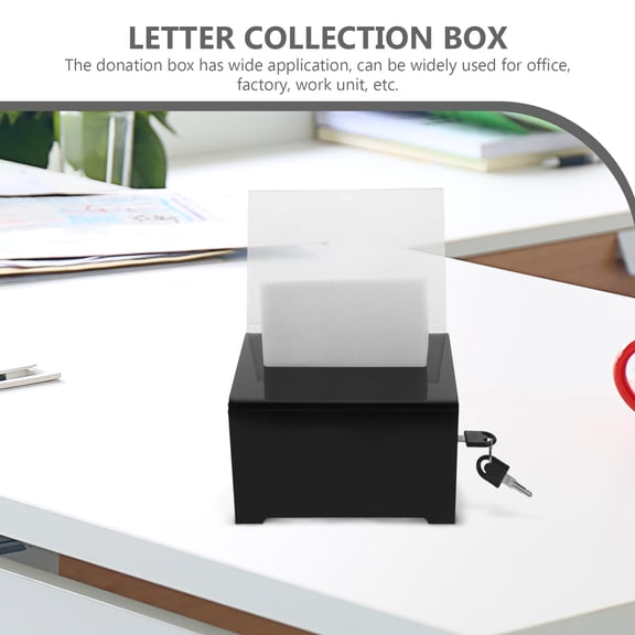 Hemobllo Green Donation Box with Lock for Employees, Simple and Secure Design, 1 Piece