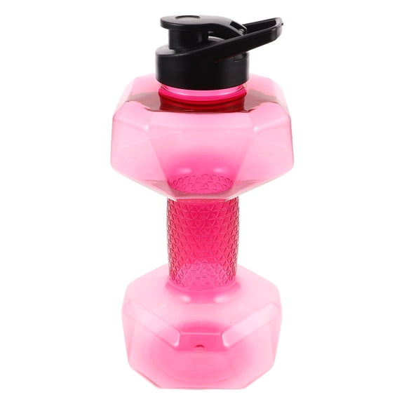 Hemobllo Back to School Dumbbell Style Water Jug Pink PP for Sports Equipment 1Set