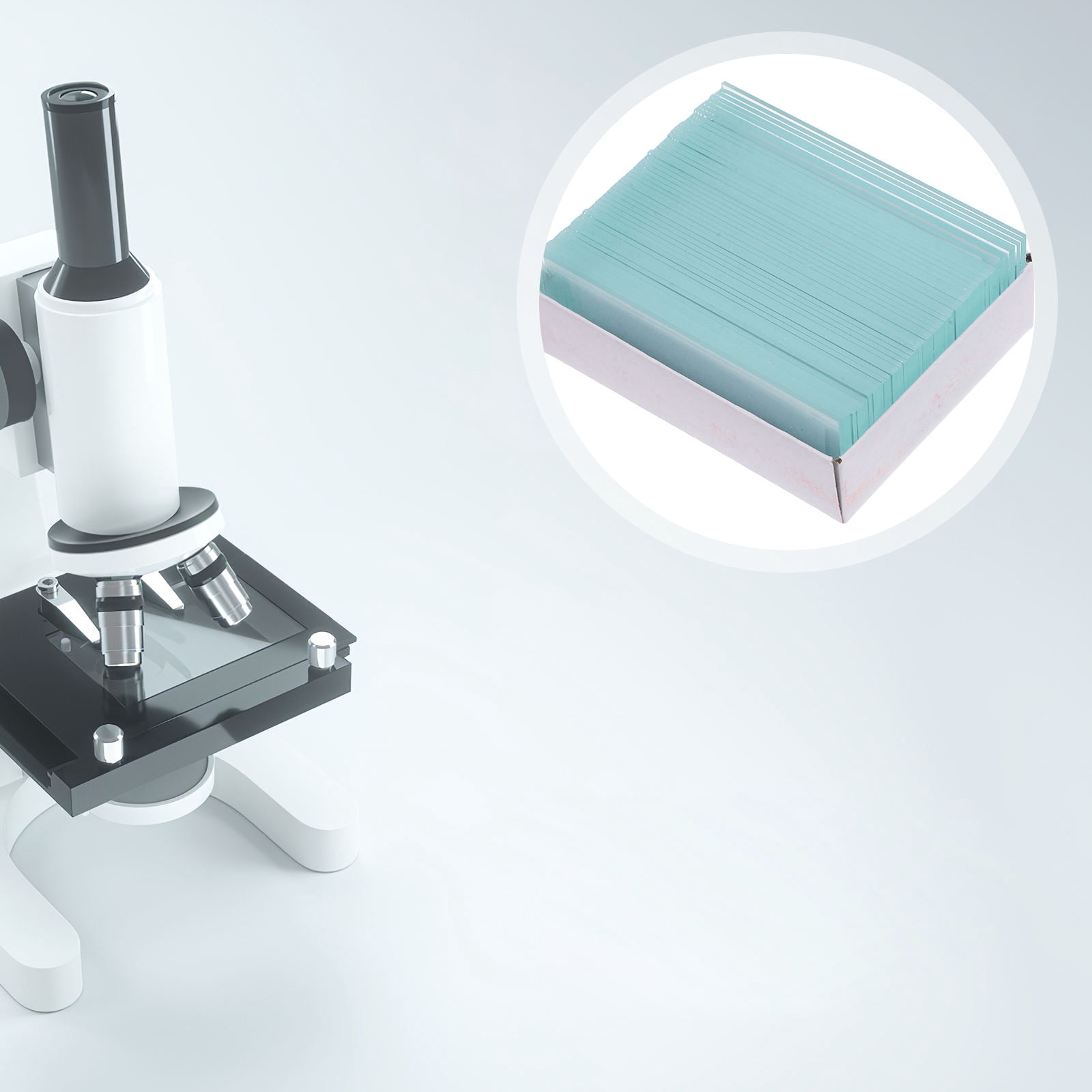 Microscopes For Animals Hemobllo Glass Microscope Slides Set for Lab Multi-Functional ...