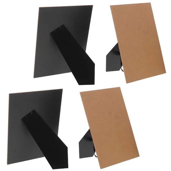 Hemobllo 4-Pack Black Photo Frame Easel Stands with Adjustable Angles Tabletop and Wall Display