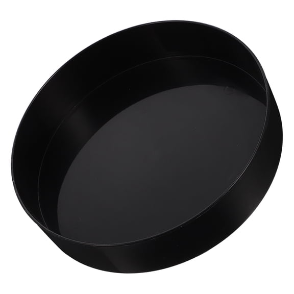 Hemobllo Shallow Floral Pot Round Flower Holder Black Plastic DIY Enthusiasts 1Pack