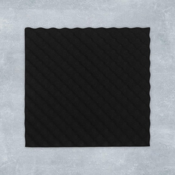 Hemobllo Black Foam Sound Absorption Panel with Carton Design, Easy to Install Acoustic for Noise Reduction