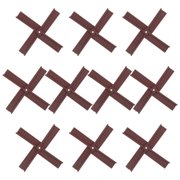 Hemobllo Garden Windmill Blades Durable Plastic Light Brown for DIY 10Pcs
