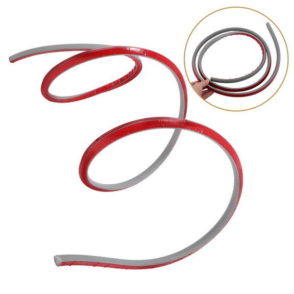 Hemobllo Flexible Grey PVC Corner Molding Trim with Strong Adhesive for Bathroom and Home Decorative Finishing