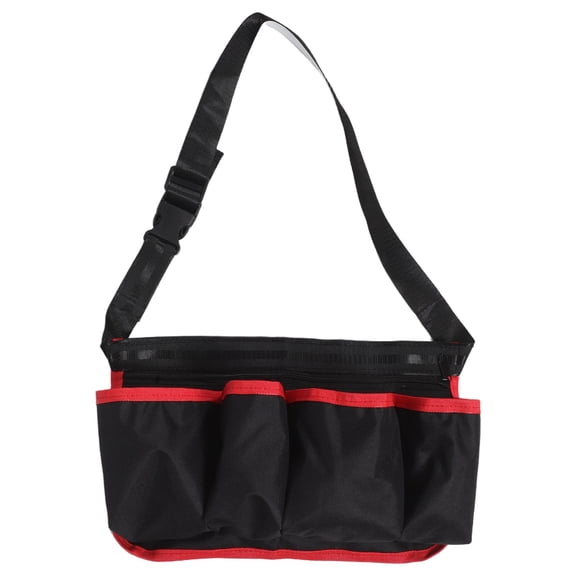Hemobllo Black Large Capacity Tool Pouch Belt with Polyester for Efficient Storage and Easy Access