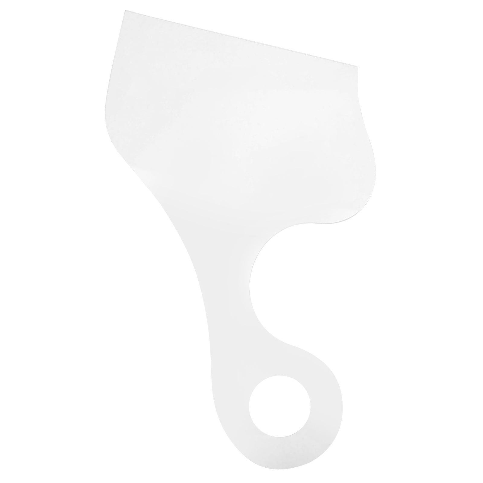 Hemobllo Cutting Board Template Acrylic 1Pcs 9.8x7.5x0.2in