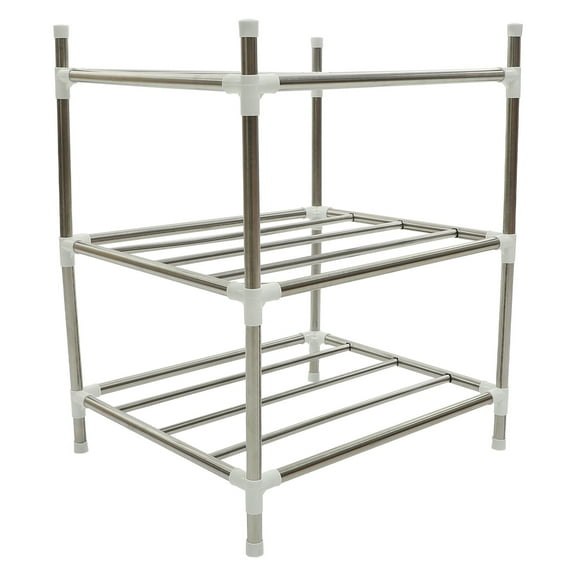 Hemobllo Stainless Steel Pot Rack Kitchen Organizer for Pans and Cookware, Space-Saving and Wear Resistant