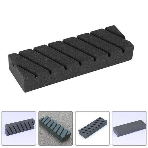 Hemobllo Portable Black Sharpening Stone for Garden Tools and Kitchen Knives