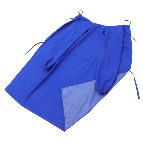 Hemobllo Oil Resistant Kitchen Apron with Sleeves, Comfortable Cooking Smock, Easy to Wear and Machine Washable