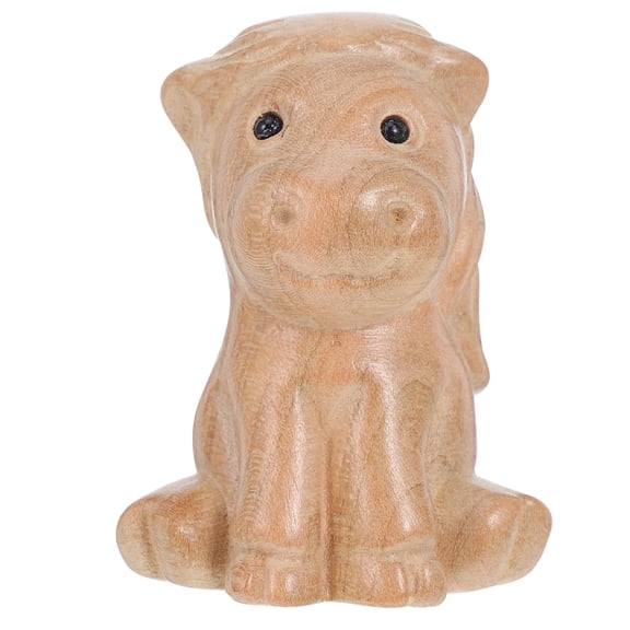 Hemobllo Wood Carved Horse Figurine Shui Sculpture Home Decor Brown for Office Desk