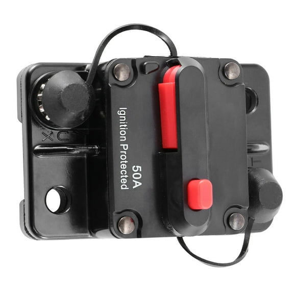 Hemobllo Manual Reset Circuit Breaker High Protection Black