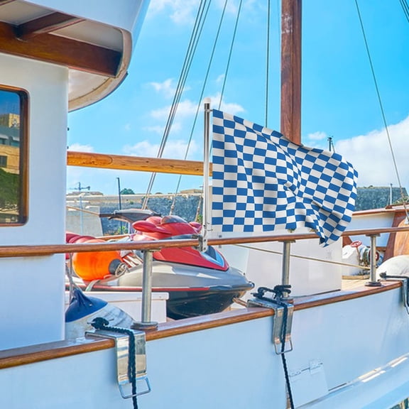 Hemobllo Marine Flag Pole for Boat Rail Compatible with Deck Hardware and Rod Holders