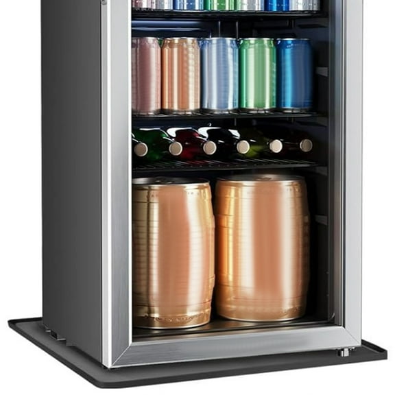 Hemobllo Mini Fridge Thermoelectric Cooler with Drip Tray, Portable Refrigerator Cooling Pad for Home and Office