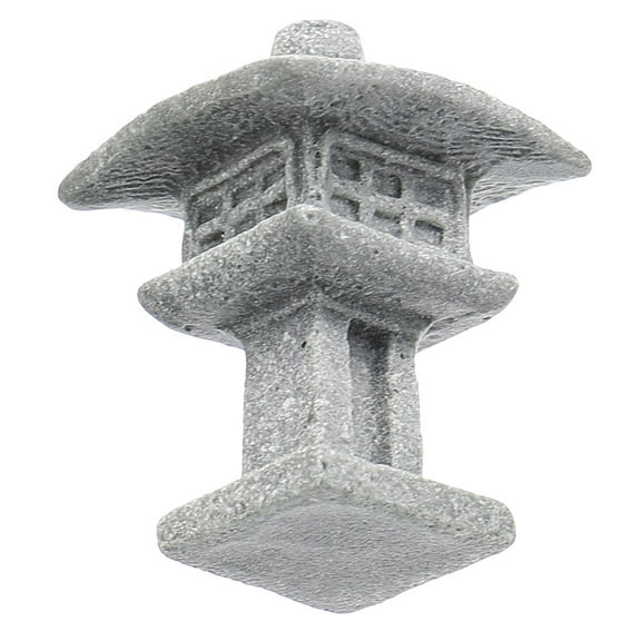 Hemobllo Grey Sandstone Mini Zen Statue 1 Piece Garden Decor for Outdoor and Indoor Tranquil Spaces