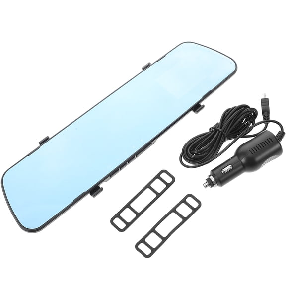 Hemobllo Rearview Mirror Camera with Backup and Front Parking Monitor for Driving Safety
