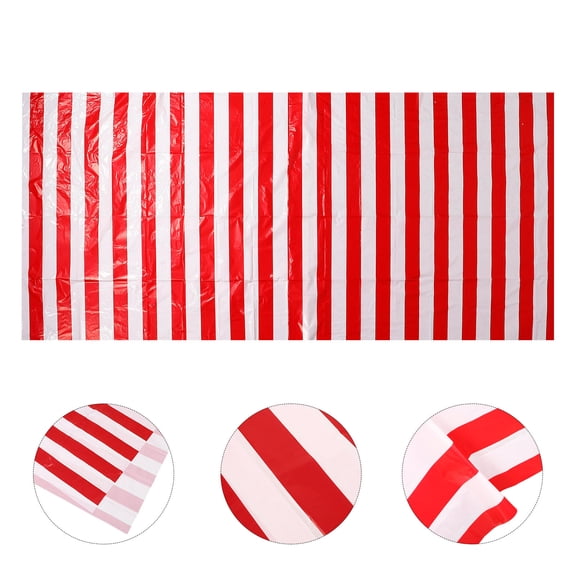 Hemobllo Reusable Plastic Circus Theme Tablecloth Decorative Party Table Cover for Home and Events