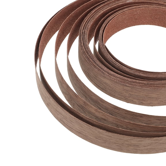 Hemobllo Natural Wood Edge Banding Trim for Furniture, Cabinet Doors, and Projects with Elegant Wood Grain Finish, and Versatile