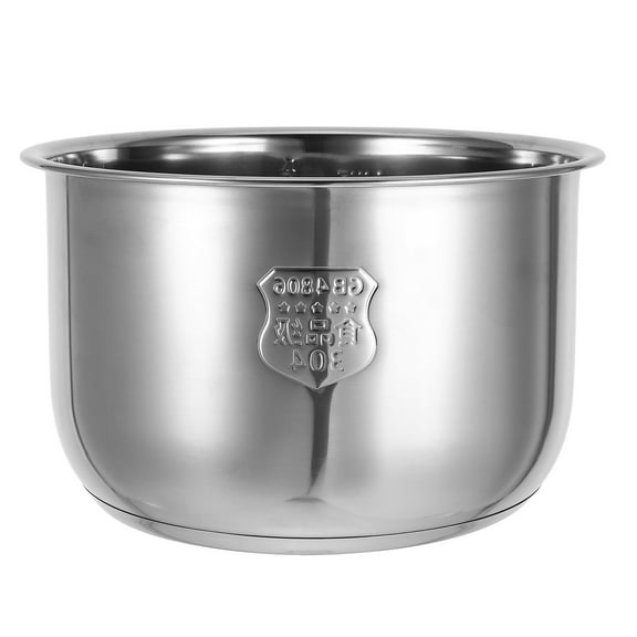 Hemobllo Stainless Steel Rice Cooker Inner Pot Universal Replacement Non Stick Electric Cooking Pot