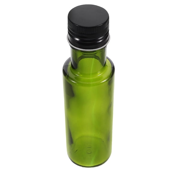 Hemobllo Olive Oil Bottle with Sealed Lid, Green Glass Container for Kitchen, Cooking, and Stylish Food Storage Use