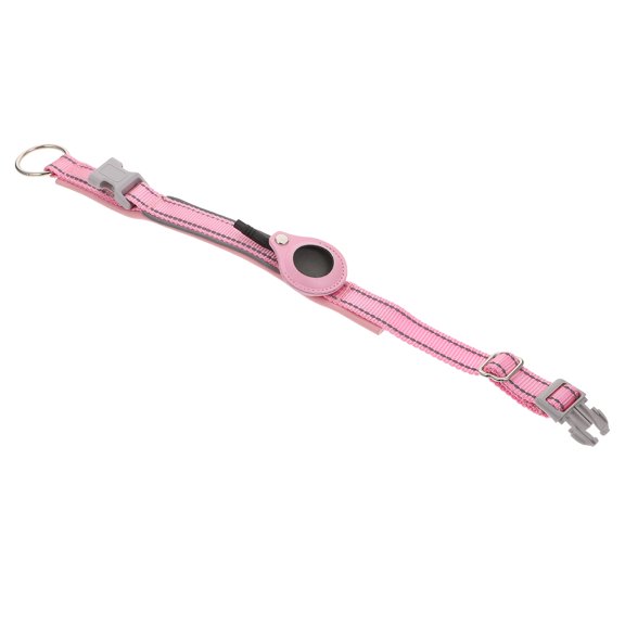 Hemobllo Durable Pet Collar Protector Anti-Lost Locator Pink Nylon for Pets