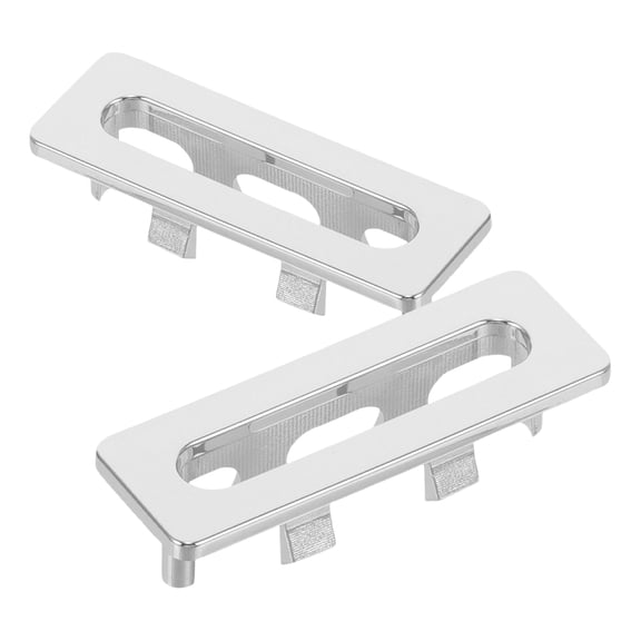 Hemobllo 2Pcs Silver Plastic Basin Overflow Covers for Wash Basin Durable Overflow Prevention