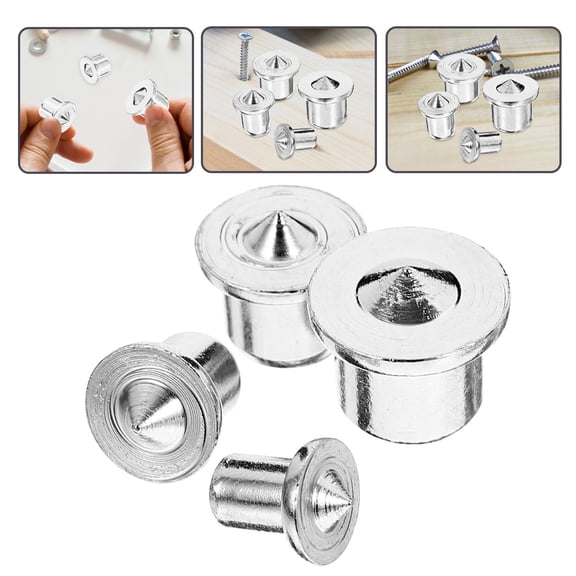 Hemobllo Stainless Steel Dowel Centering Pins Woodworking Tool Kit for Precise Hole Alignment and Accurate Wood Joinery 1 Set