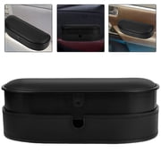 Hemobllo Universal Black Car Door Armrest Support with Adjustable Height and Built in Storage Compartment